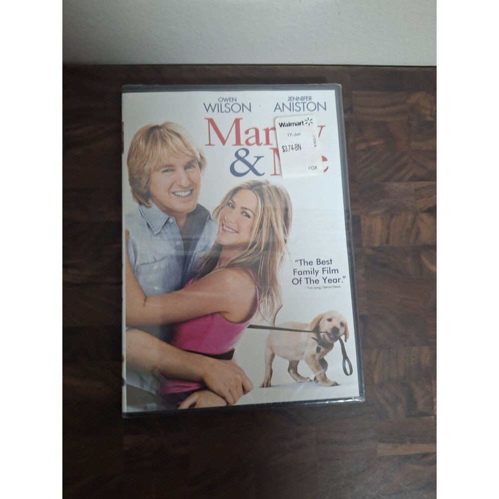 Marley and Me (DVD 2015) Owen Wilson Jennifer Aniston Family Film Dog NEW SEALED
